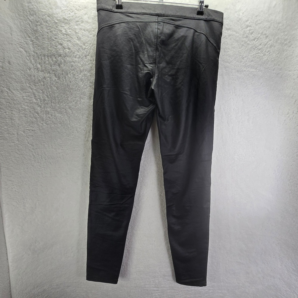 Harley Davidson Faux Leather Pants Womens Sz 8 34 31 Skinny Black Moto‎ Biker - Picture 2 of 9